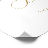 書モダン道のタイムレスカードとギフトのサイン ポスター (角)