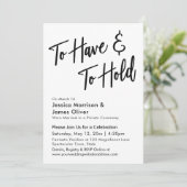 書モダン道のミニマリスト持って&保持 招待状 (スタンド正面)