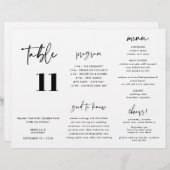 書モダン道のメ結婚ニュー・プログラム3折 (正面/裏面)