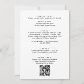 書モダン道の前後結婚部 招待状 (裏面)