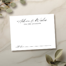 書モダン道の卒業アドバイス&ウィッシュ ノートカード