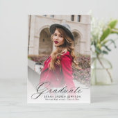 書モダン道の卒業発表 招待状 (スタンド正面)