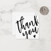 書モダン道の小規模企業サンキューカード ノートカード (正面/裏面インサイチュ)