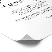 書モダン道の抜け式の標識 ポスター (角)