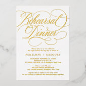 書モダン道の時代のない金ゴールド前夜 箔招待状 (正面)