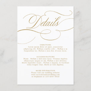 書モダン道の時代を超えた金ゴールドと白結婚色 エンクロージャーカード