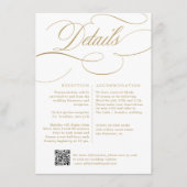 書モダン道の時代を超えた金ゴールドと白結婚色 エンクロージャーカード (正面)