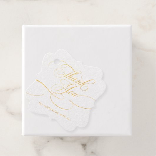 書モダン道の時代を超えた金ゴールドと白結婚色 フェイバータグ (箱)