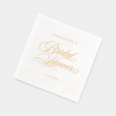 書モダン道の時代を超えた金ゴールドと白結婚色 箔ナプキン (左)