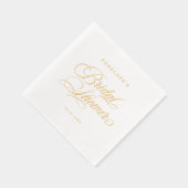 書モダン道の時代を超えた金ゴールドと白結婚色 箔ナプキン (右)