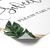 書モダン道の熱帯ベビーは甘い兆候である ポスター (角)