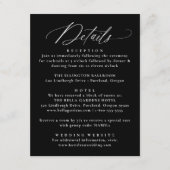 書モダン道の白黒結婚詳細 エンクロージャーカード (正面)