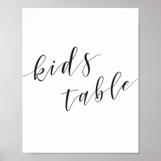 書モダン道の結婚子供の表の記号 ポスター (正面)