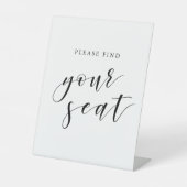 書モダン道の結婚席を探して 台座サイン (正面)