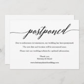 書モダン道の結婚延期 セーブザデート (正面/裏面)