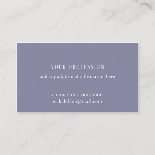 書モダン道の青の基本 コーリングカード (裏面)