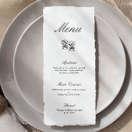 書モダン道の黒白結婚のメニュー メニュー
