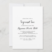 書モダン道のsipと参照 招待状 (正面)