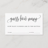 書モダン道はゲームカードの数を推測 エンクロージャーカード (正面)