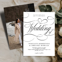 書モダン道は永遠に白結婚黒 招待状