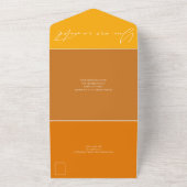 書モダン道オークレエロ金ゴールド結婚ズAll I オールインワン招待状 (外側)