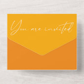 書モダン道オークレエロ金ゴールド結婚ズAll I オールインワン招待状 (裏面)