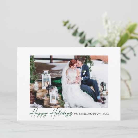 書モダン道グリーンインクスク結婚リプトの写真 シーズンカード (スタンド正面)