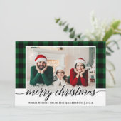 書モダン道グリーンプライド写真クリスマス シーズンカード (スタンド正面)