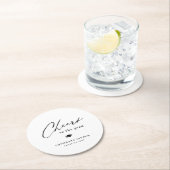 書モダン道シンプル応援 ラウンドペーパーコースター (インサイチュ)