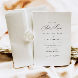 書モダン道シンプル結婚式招待状 招待状