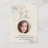 書モダン道ソーシャルメディアQRコード写真の追加 名刺 (正面)