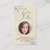 書モダン道ソーシャルメディアQRコード写真の追加 名刺 (正面)