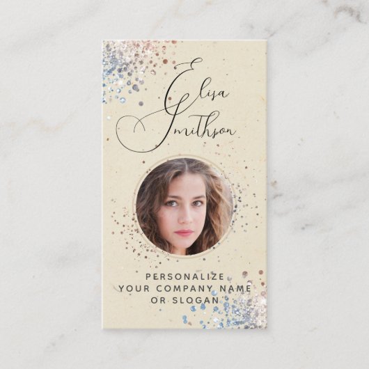 書モダン道ソーシャルメディアQRコード写真の追加 名刺 (正面)