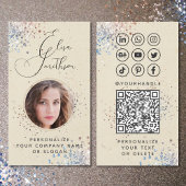 書モダン道ソーシャルメディアQRコード写真の追加 名刺