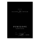 書モダン道タイムレスゲスト名座席表 テーブルナンバー (正面)