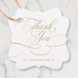 書モダン道タイムレス金ゴールドありがとう フェイバータグ