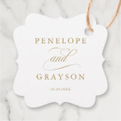 書モダン道タイムレス金ゴールドありがとう フェイバータグ (裏面)