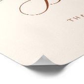 書モダン道テラコッタカードとギフトのサイン ポスター (角)