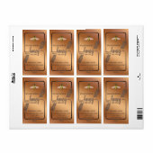 書モダン道ハチミツの枝びん ラベル (フルシート)