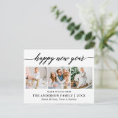 書モダン道ハッピーニューイヤー3写真 ポストカード (スタンド正面)