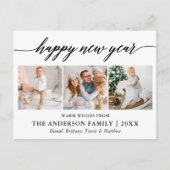 書モダン道ハッピーニューイヤー3写真 ポストカード (正面)