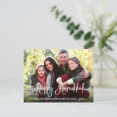 書モダン道ハッピーハヌカー家族の写真 ポストカード (スタンド正面)