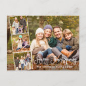 書モダン道ハッピー感謝祭4枚 ポストカード (正面)