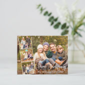 書モダン道ハッピー感謝祭4枚 ポストカード (スタンド正面)