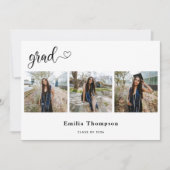 書モダン道ハート卒業生3写真集 案内状 (正面)