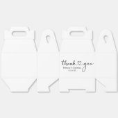 書モダン道ハート結婚の切妻に感謝 フェイバーボックス (見開き)