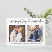 書モダン道ハート結婚2写真 セーブザデート (スタンド正面)