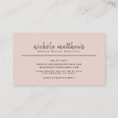 書モダン道フェミニンメイクアップアーティスト 名刺 (裏面)