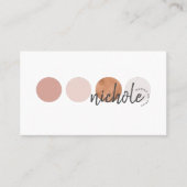 書モダン道フェミニンメイクアップアーティスト 名刺 (正面)