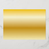 書モダン道ブラック&金ゴールド21'st誕生日 箔招待状 (裏面)